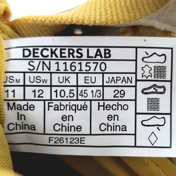 Deckers X Lab X-Scape NBK Low Mustard Unisex Men's 11 / Womens 12 - Picture 14 of 14